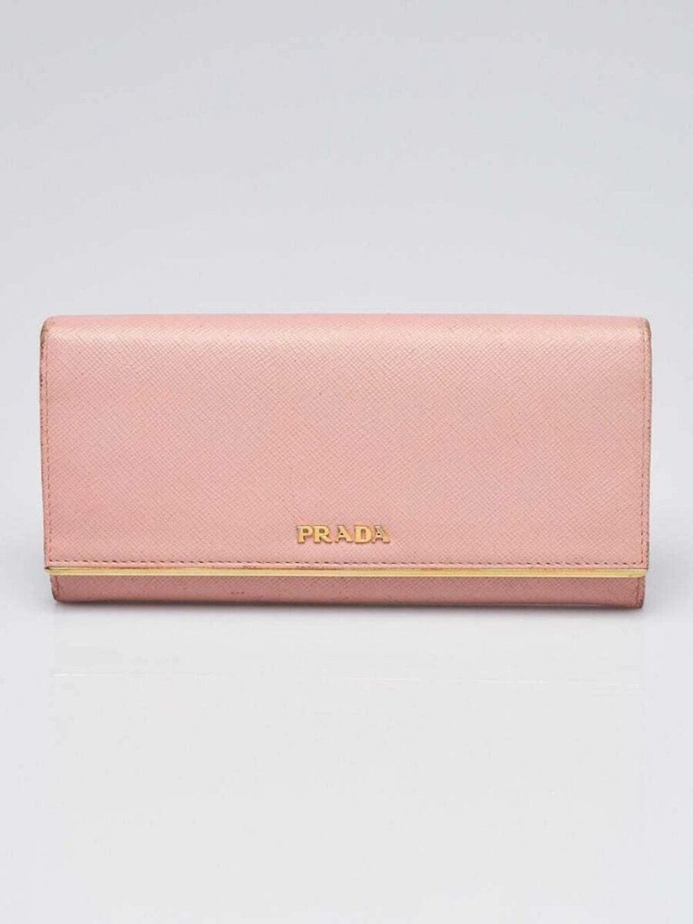 Prada Orchidea Saffiano Metal Leather Continental Wallet 1mh132